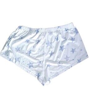Unbranded Sleep Shorts Size 1X 16/18 Women's Purple Stars Print  Stretch Comfy